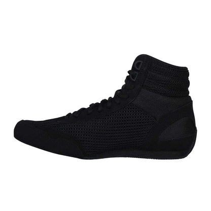 Black - Side - Lonsdale Childrens-Kids Contender Boxing Boots