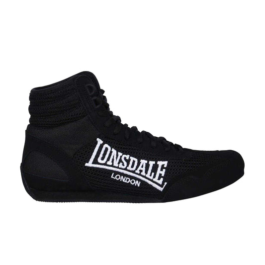 Black - Front - Lonsdale Childrens-Kids Contender Boxing Boots