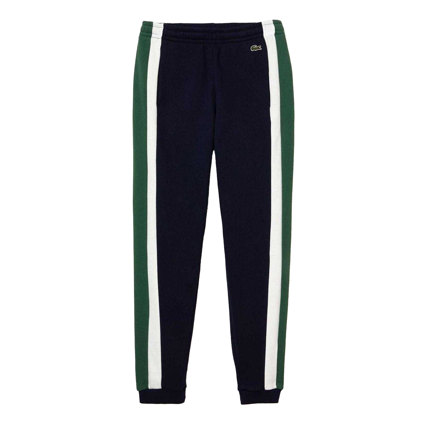 Multicoloured - Front - Lacoste Mens Fleece Cut and Sew Panel Training Joggers