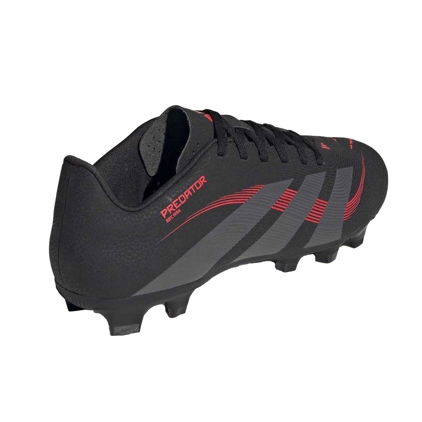 Black-Grey - Back - Adidas Mens Predator Club Firm Ground Football Boots