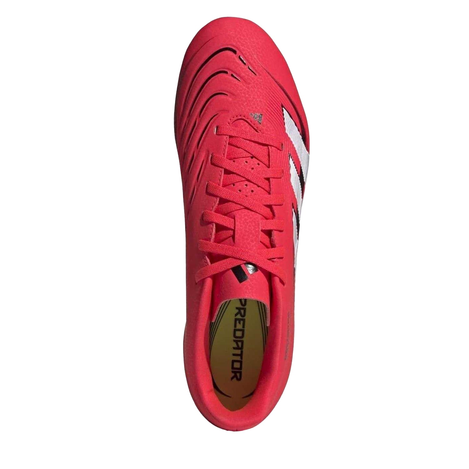 Red-White - Lifestyle - Adidas Mens Predator Club Firm Ground Football Boots