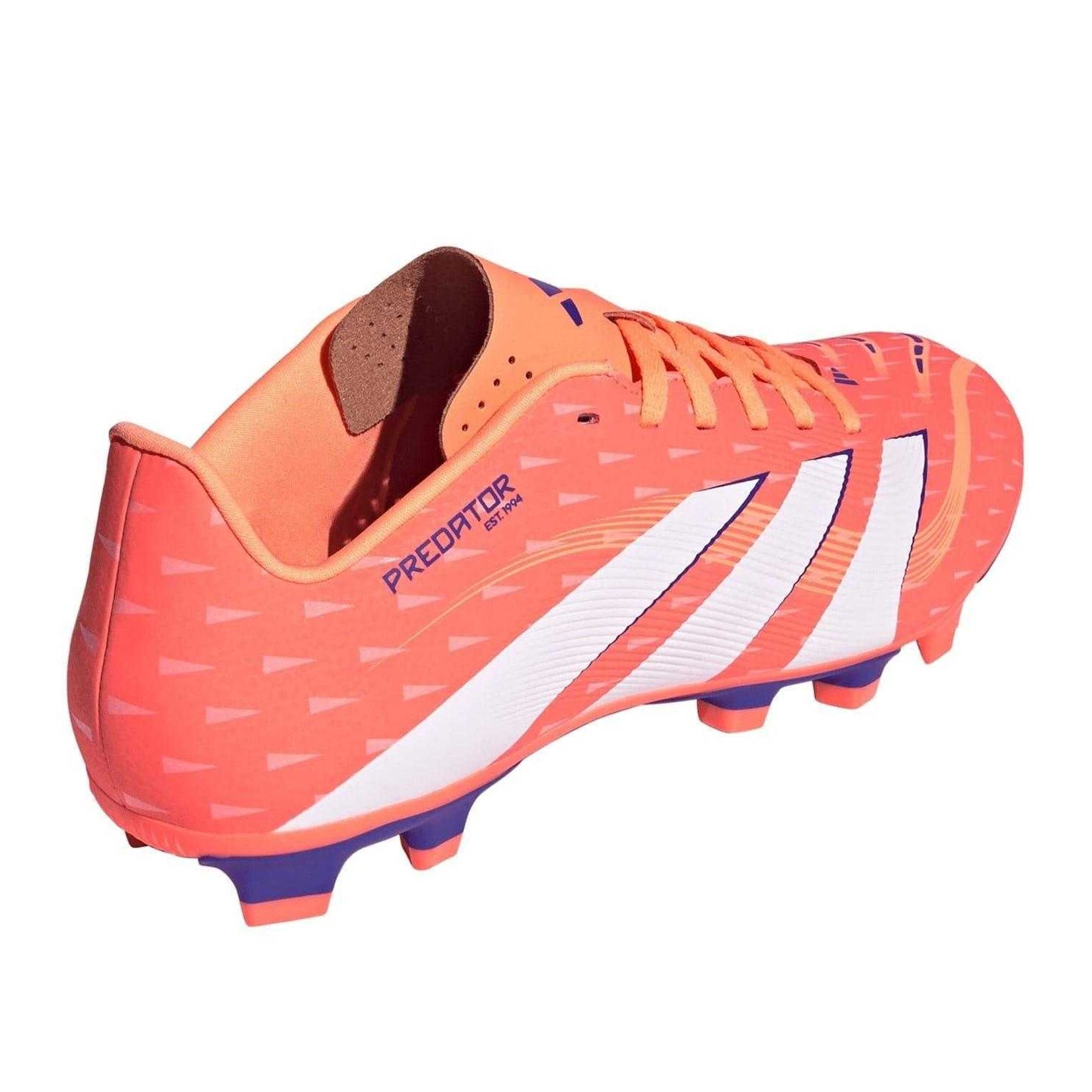 Orange-White - Back - Adidas Mens Predator Club Firm Ground Football Boots