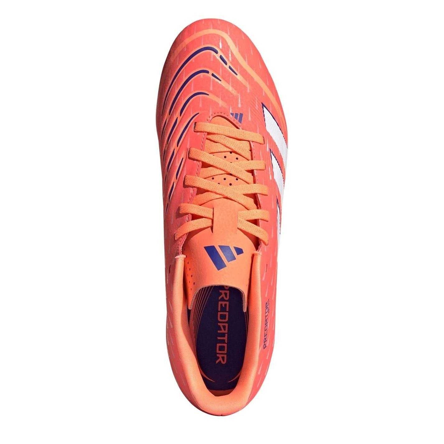 Orange-White - Lifestyle - Adidas Mens Predator Club Firm Ground Football Boots