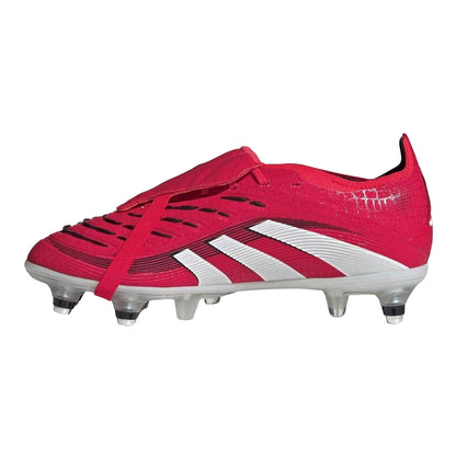 Red-White - Side - Adidas Womens-Ladies Predator Elite Soft Ground Football Boots