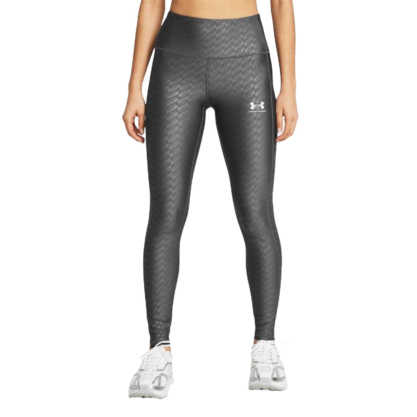 Grey - Lifestyle - Under Armour Womens-Ladies HeatGear High Waist Leggings