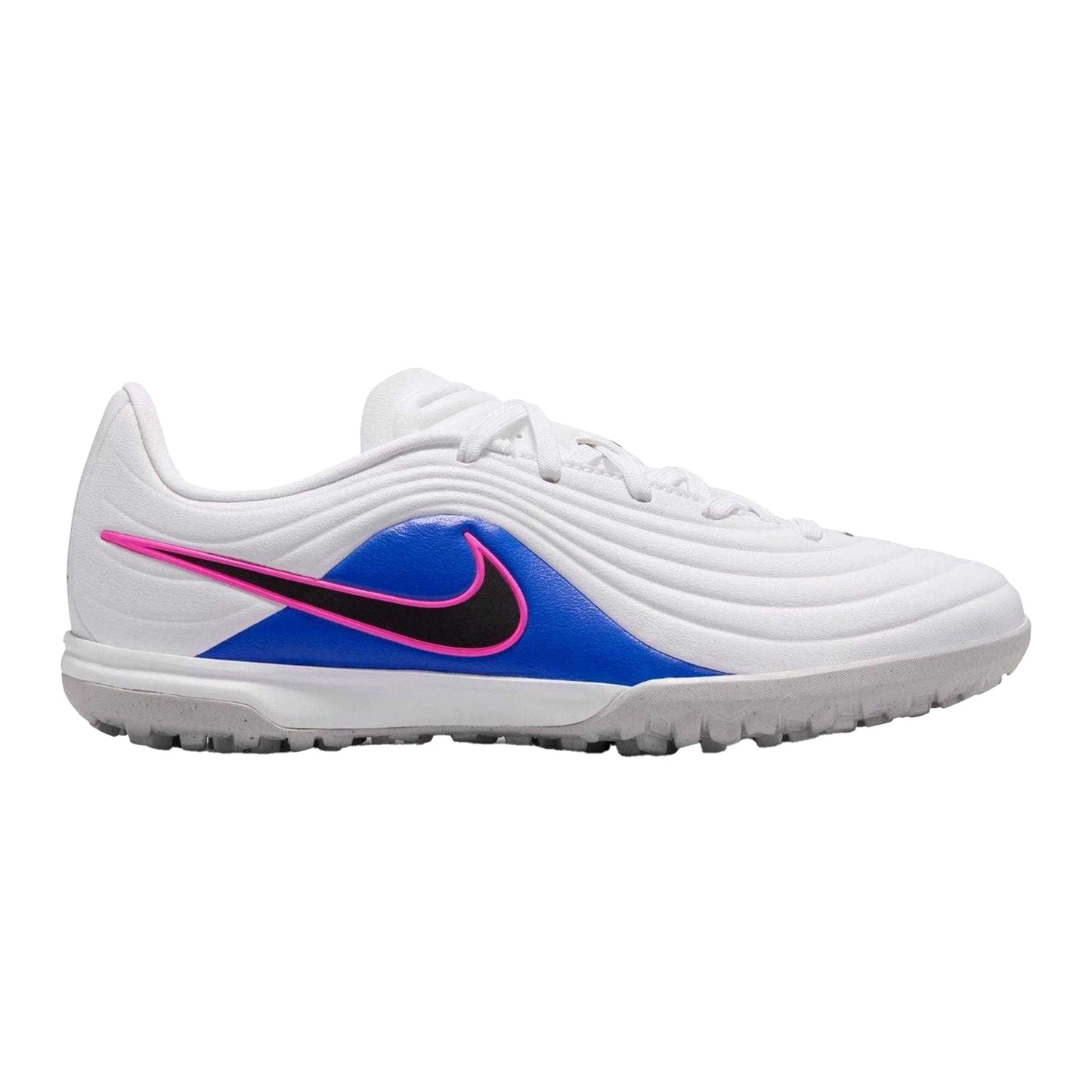 Blue-White-Pink - Front - Nike Childrens-Kids Academy Legend Football Astro Turf Trainers