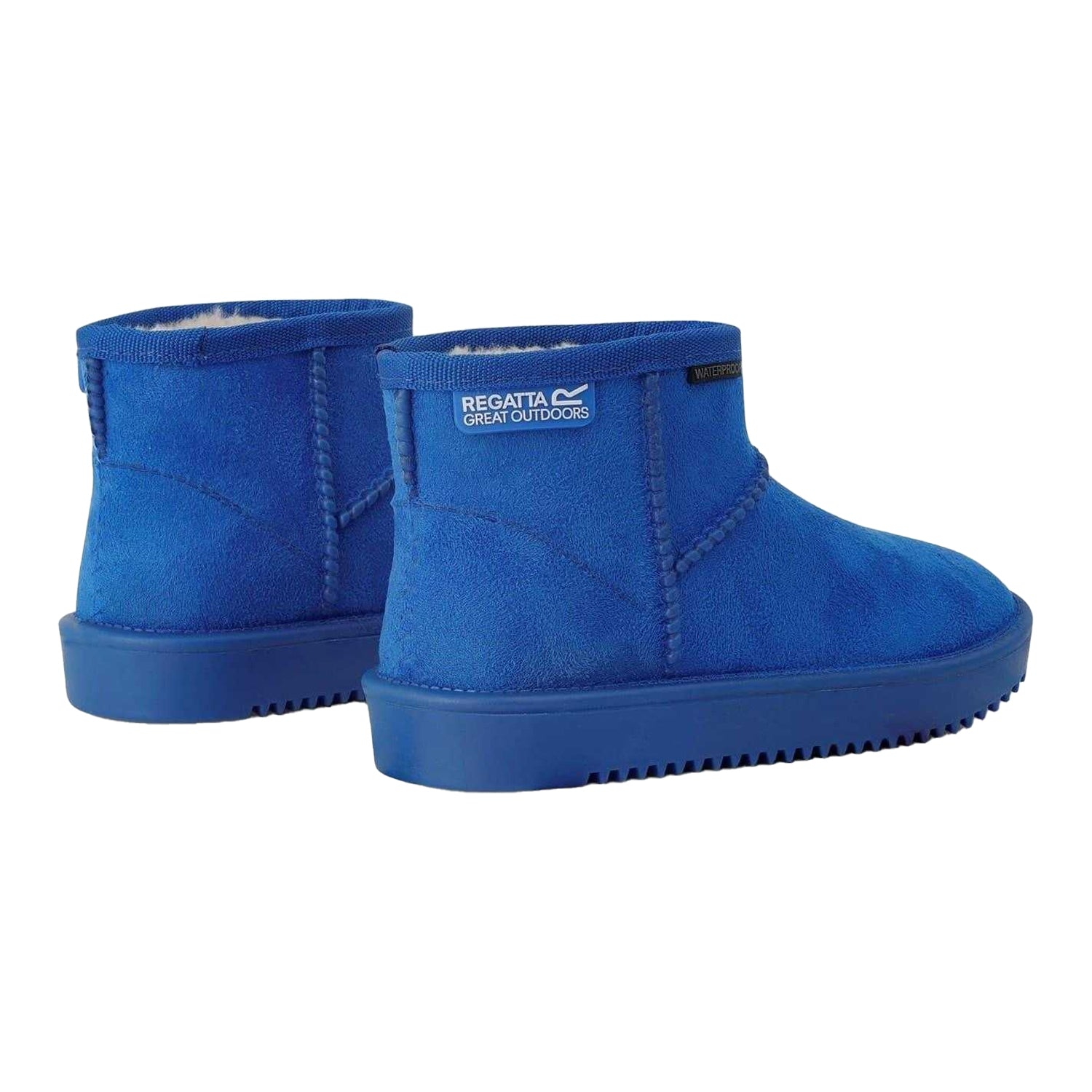 Oxford Blue - Back - Regatta Childrens-Kids Risley Suedette Ankle Boots