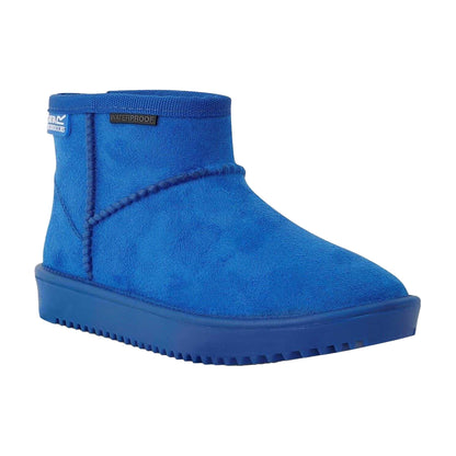 Oxford Blue - Pack Shot - Regatta Childrens-Kids Risley Suedette Ankle Boots
