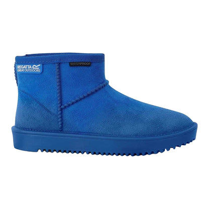 Oxford Blue - Front - Regatta Childrens-Kids Risley Suedette Ankle Boots
