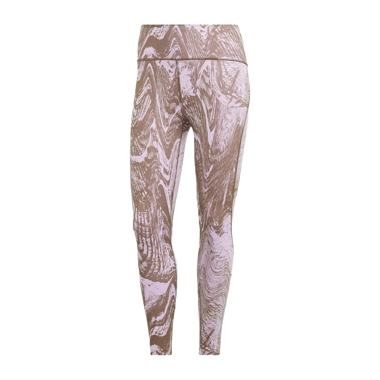 Purple - Front - Adidas Womens-Ladies Marble Leggings