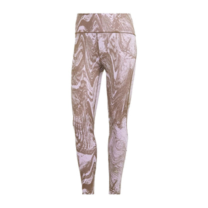 Purple - Front - Adidas Womens-Ladies Marble Leggings