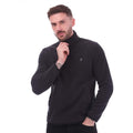 Navy - Lifestyle - Farah Mens Rush Quarter Zip Fleece Top