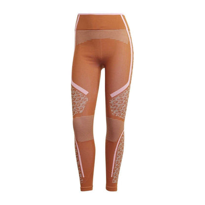 Brown - Front - Adidas Womens-Ladies Stella McCartney Geometric Shaping Leggings