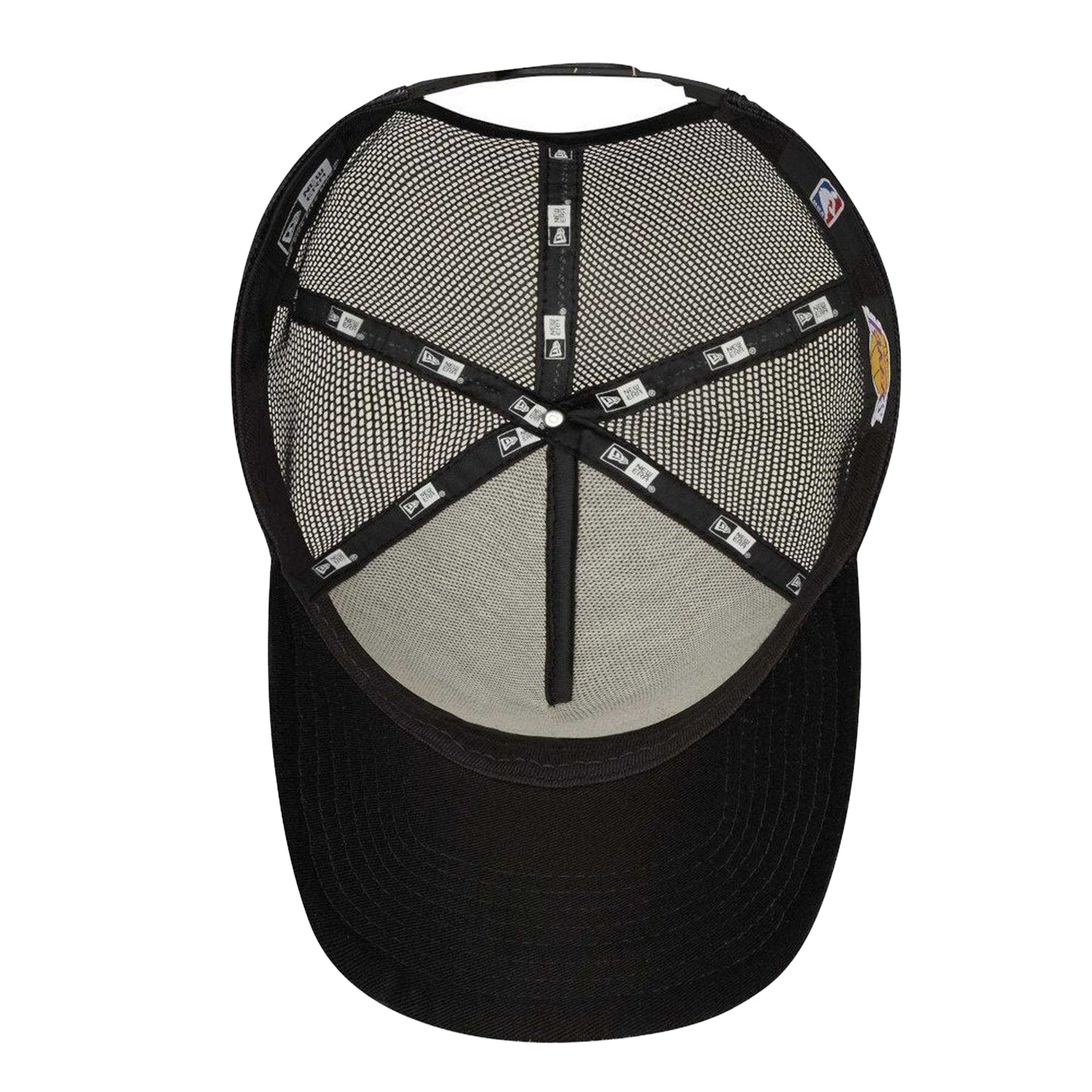 Black - Side - Los Angeles Lakers New Era Trucker Cap