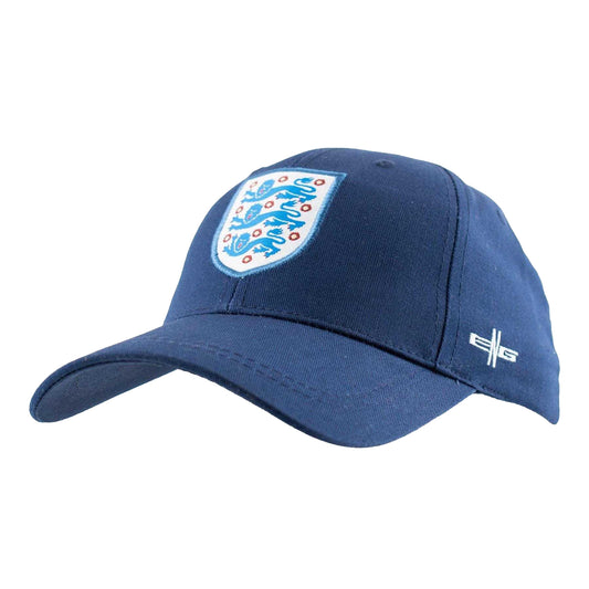 Navy-White - Front - England FA Mens Baseball Cap