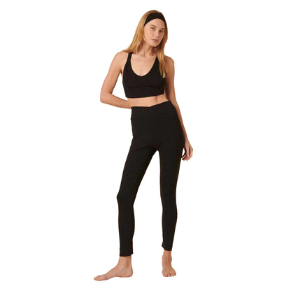 Black - Lifestyle - Nobody's Child Womens-Ladies Cross Leggings
