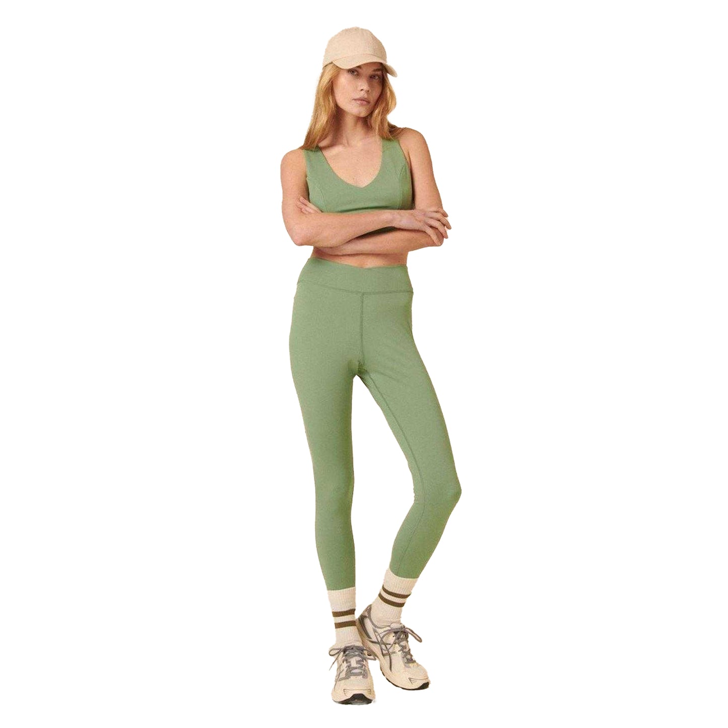 Green - Lifestyle - Nobody's Child Womens-Ladies Cross Leggings