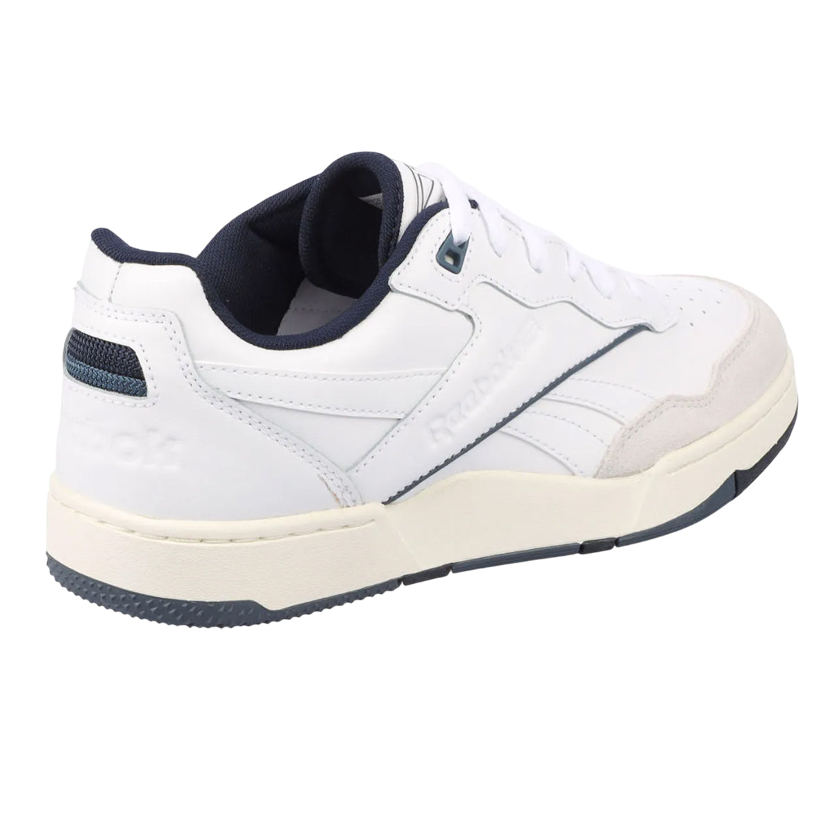 White-Navy - Back - Reebok Unisex Adult Classics BB 4000 II Leather Trainers
