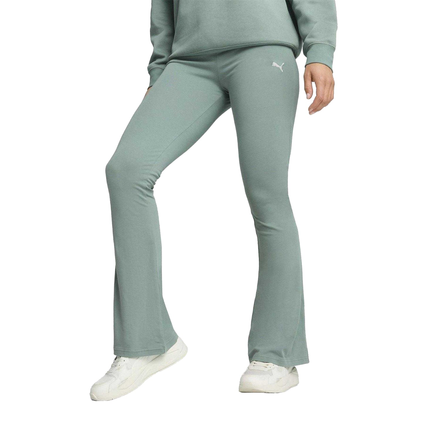 Green-Moon - Side - Puma Womens-Ladies Smooth High Waist Leggings
