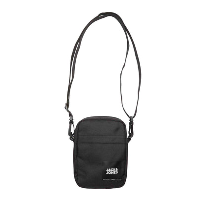 Black - Front - Jack And Jones Mens Logo Crossbody Bag