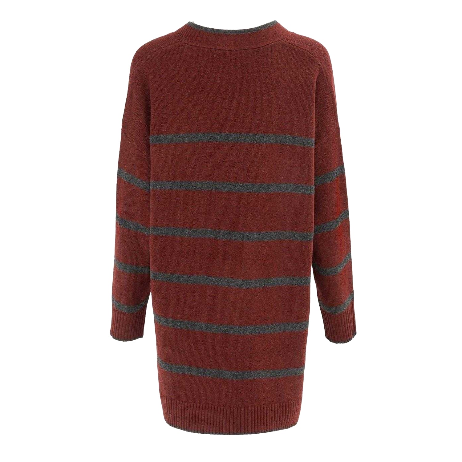 Red - Back - Miso Womens-Ladies Polyester Blend Cardigan