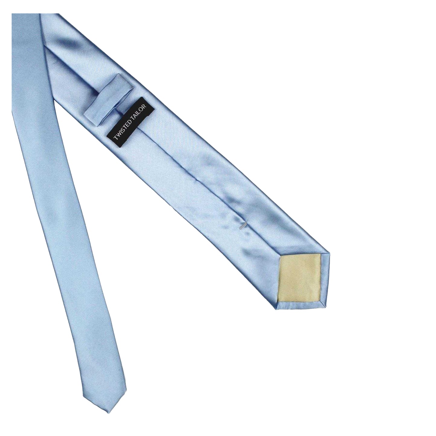 Pale Blue - Side - Twisted Tailor Mens Ellroy Tie
