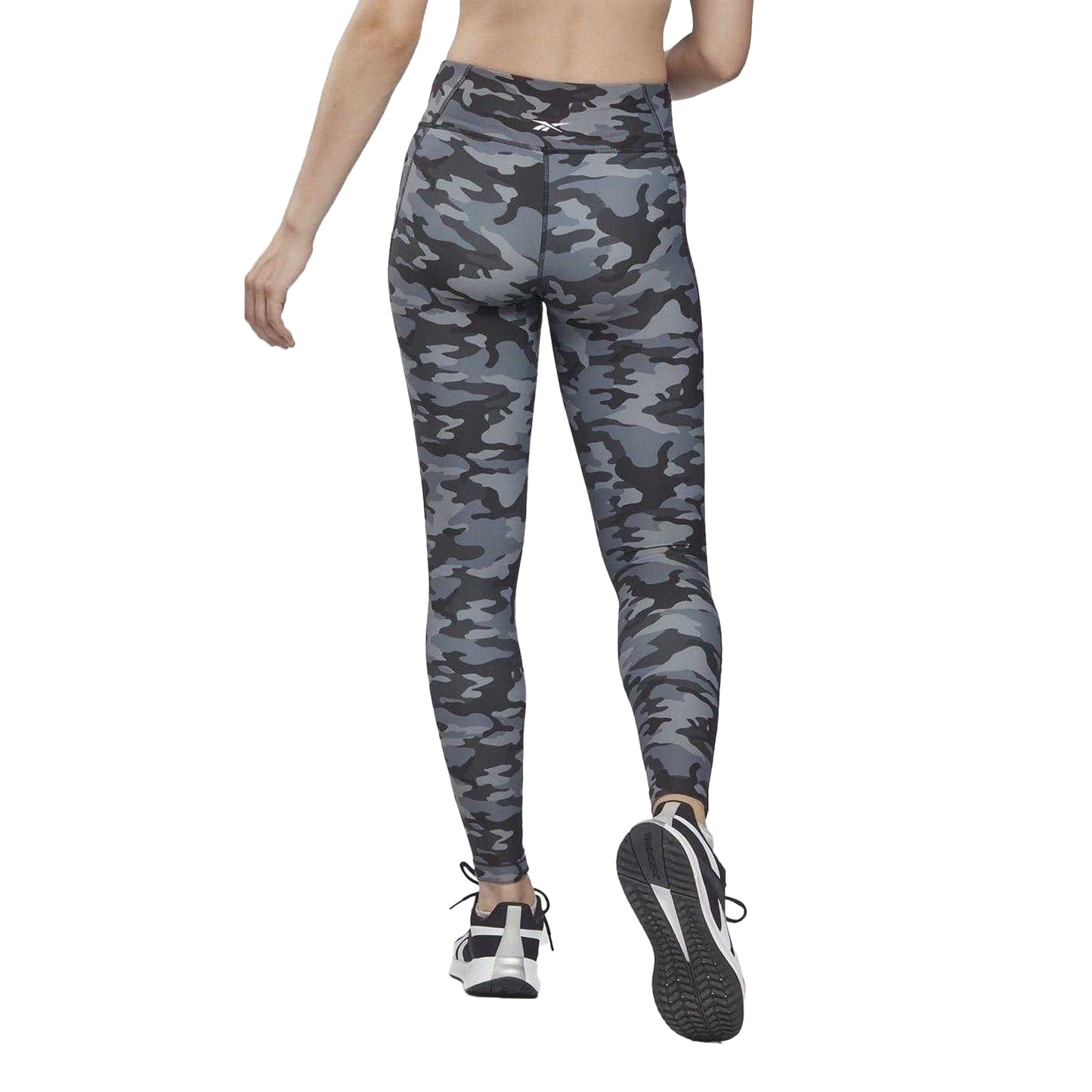 Black - Back - Reebok Womens-Ladies Camo Leggings