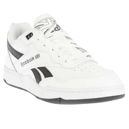 White-Black - Front - Reebok Unisex Adult Classics BB 4000 II Leather Trainers