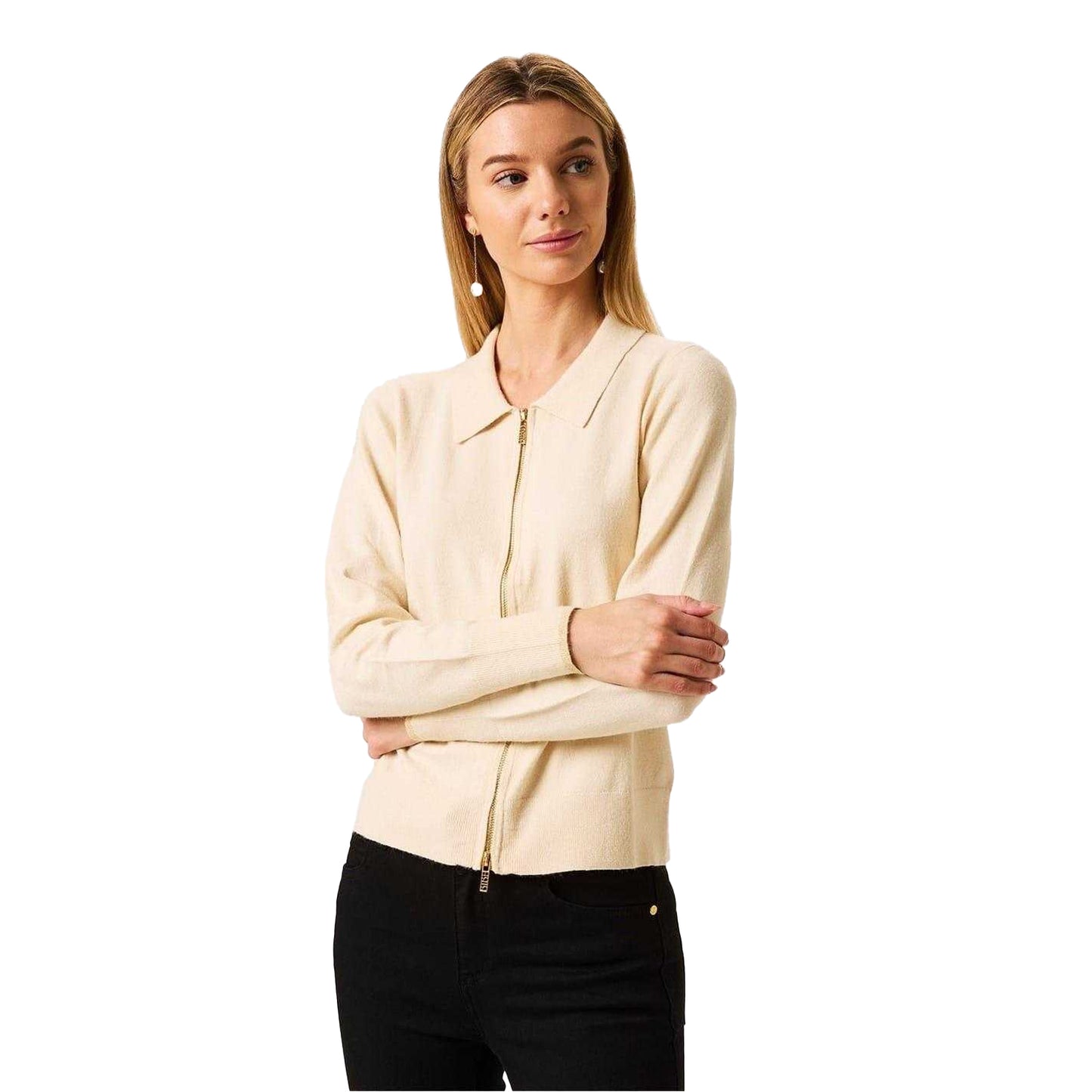 Whitecap Grey Marl - Lifestyle - Biba Womens-Ladies Full Zip Cardigan