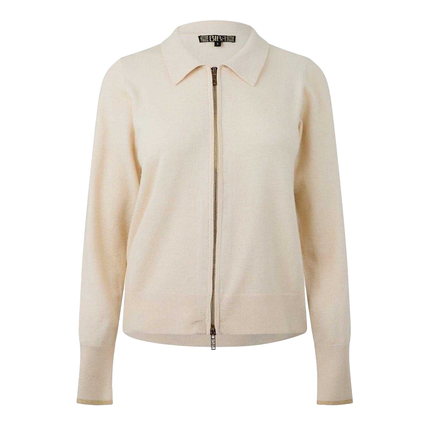Whitecap Grey Marl - Front - Biba Womens-Ladies Full Zip Cardigan