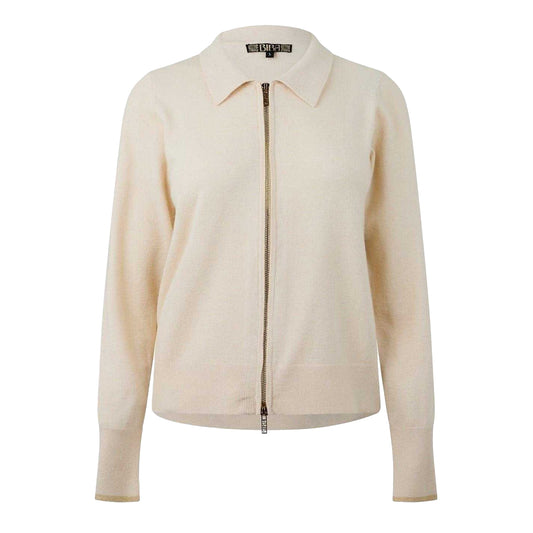 Whitecap Grey Marl - Front - Biba Womens-Ladies Full Zip Cardigan