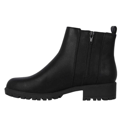 Black - Side - Miso Womens-Ladies Cojito Block Heel Ankle Boots