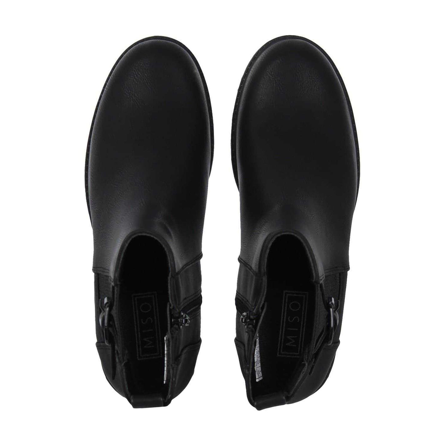 Black - Lifestyle - Miso Womens-Ladies Cojito Block Heel Ankle Boots