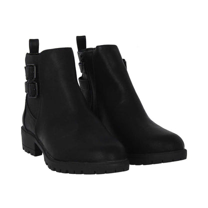 Black - Pack Shot - Miso Womens-Ladies Cojito Block Heel Ankle Boots