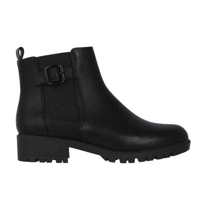 Black - Front - Miso Womens-Ladies Cojito Block Heel Ankle Boots