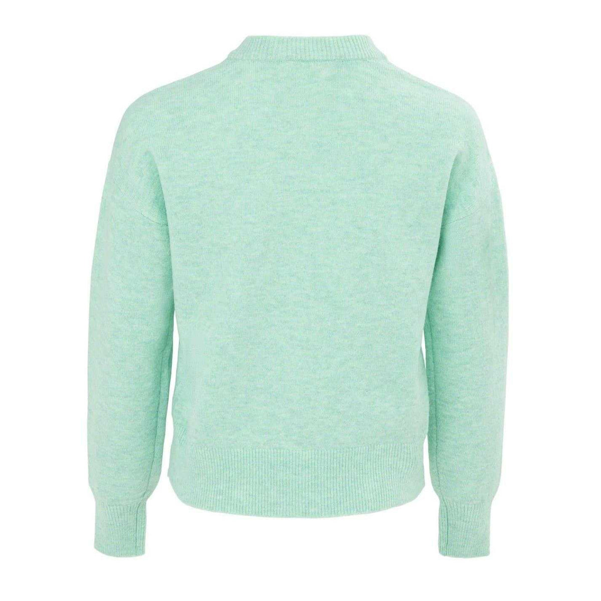 Green - Back - Miso Womens-Ladies Spandex Button Cardigan