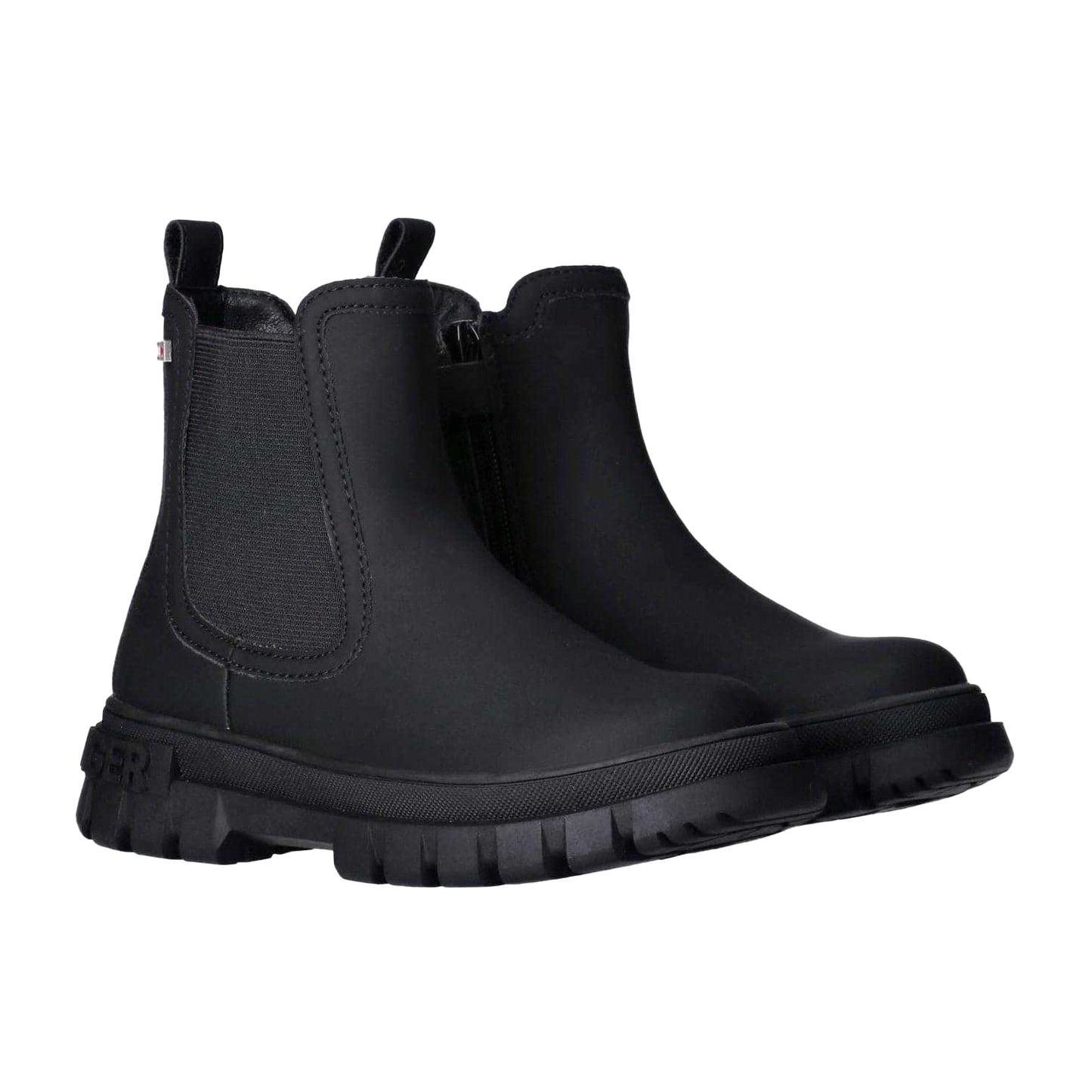 Black - Lifestyle - Tommy Hilfiger Womens-Ladies Rubber Chelsea Boots