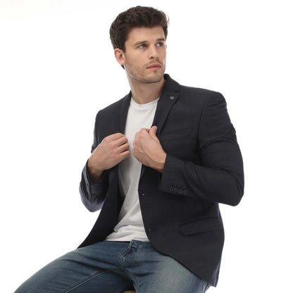 Navy - Lifestyle - Ted Baker Mens Forbyjs Puppytooth Suit Jacket