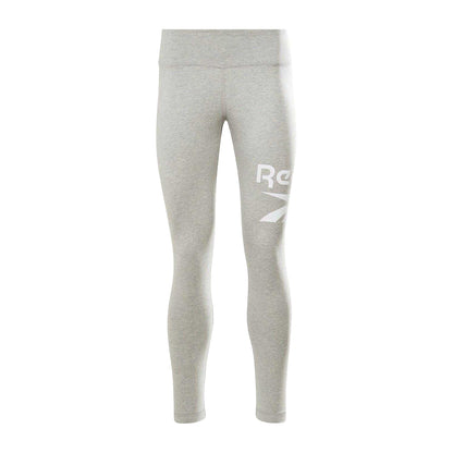 Medium Grey-White - Front - Reebok Womens-Ladies Skinny Leggings