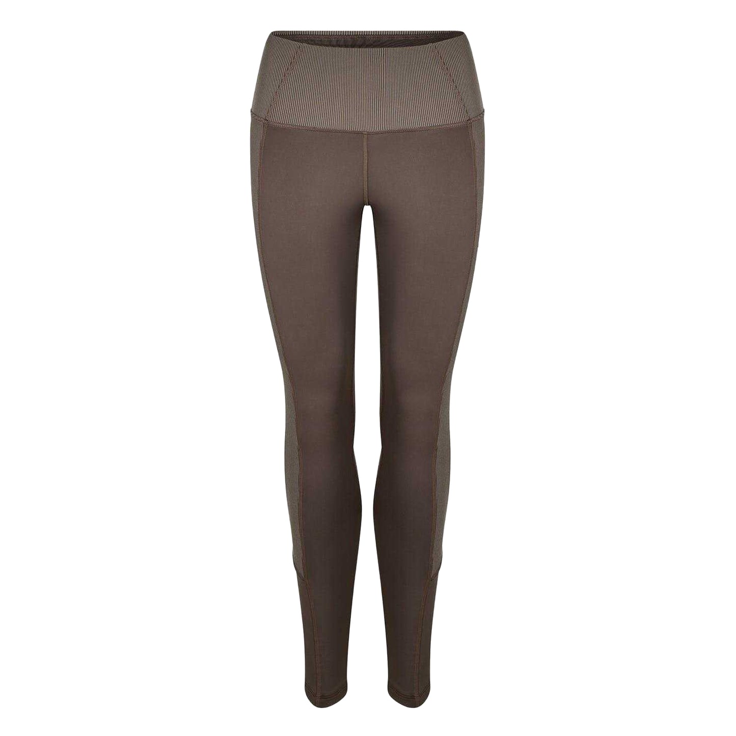 Grey - Front - Reebok Womens-Ladies Ribbed Slim Leggings