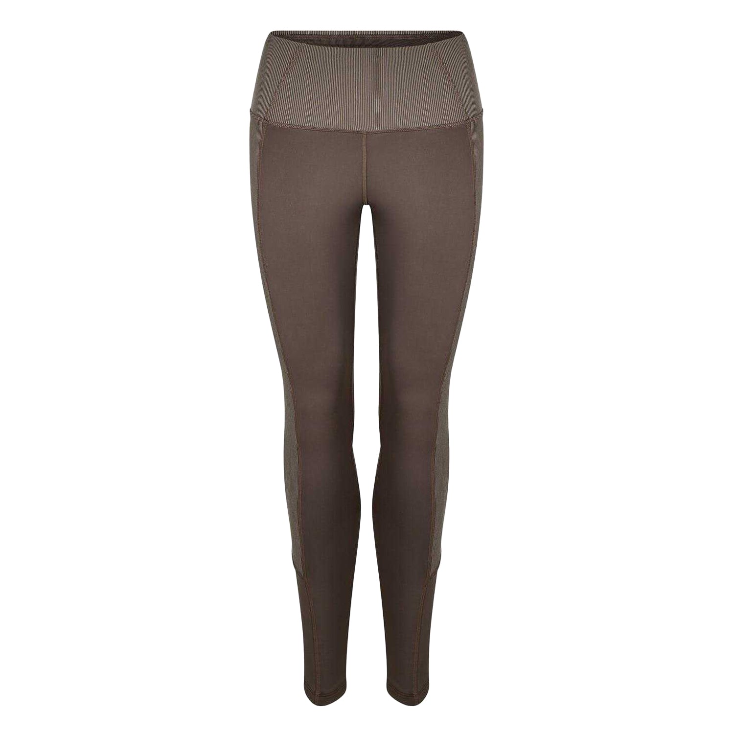 Grey - Front - Reebok Womens-Ladies Ribbed Slim Leggings