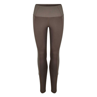 Grey - Front - Reebok Womens-Ladies Ribbed Slim Leggings