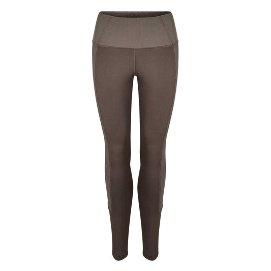 Grey - Front - Reebok Womens-Ladies Ribbed Slim Leggings