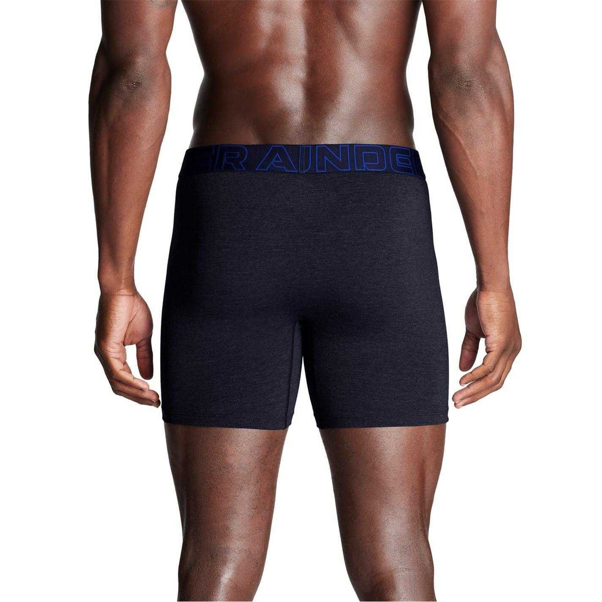 Navy-Steel - Back - Under Armour Mens Performance Boxer Briefs (Pack of 3)