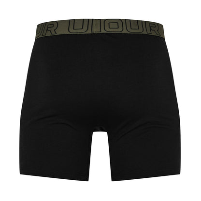 Black-Green - Back - Under Armour Mens Performance Boxer Briefs (Pack of 3)