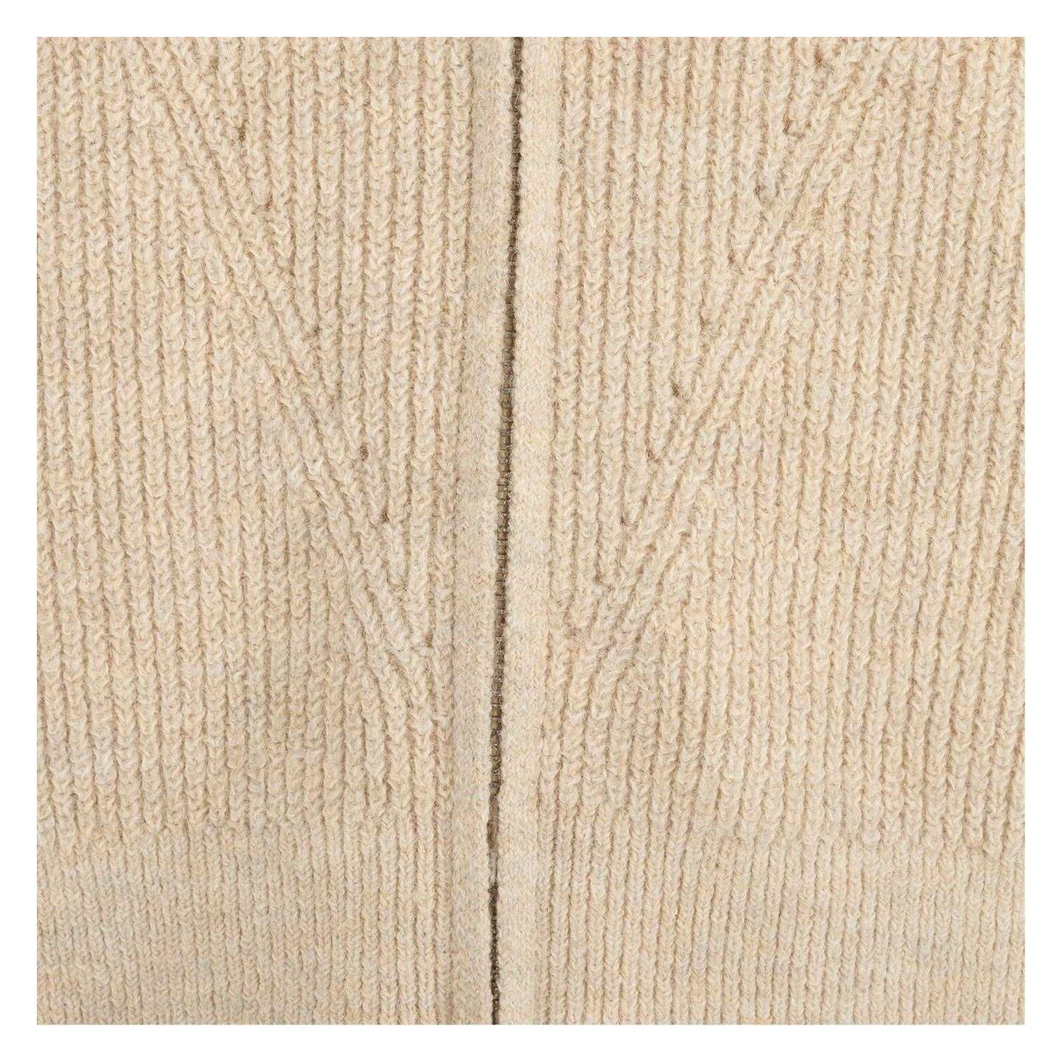 Cream - Lifestyle - Miso Womens-Ladies Ribbed Full Zip Regular Casual Cardigan