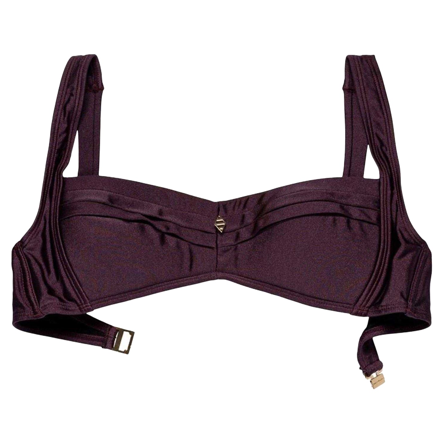 Purple - Front - Panos Emporio Womens-Ladies Bikini Top