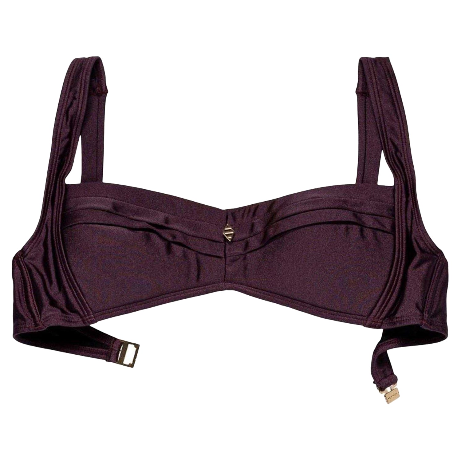 Purple - Front - Panos Emporio Womens-Ladies Bikini Top