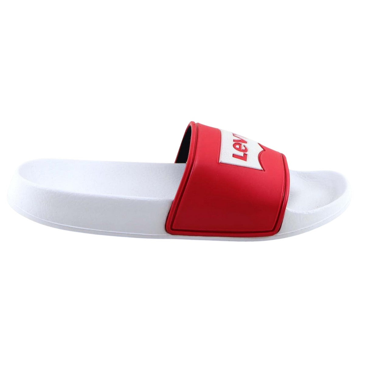 Red-White - Side - Levis Boys Bat Wings Logo Sliders