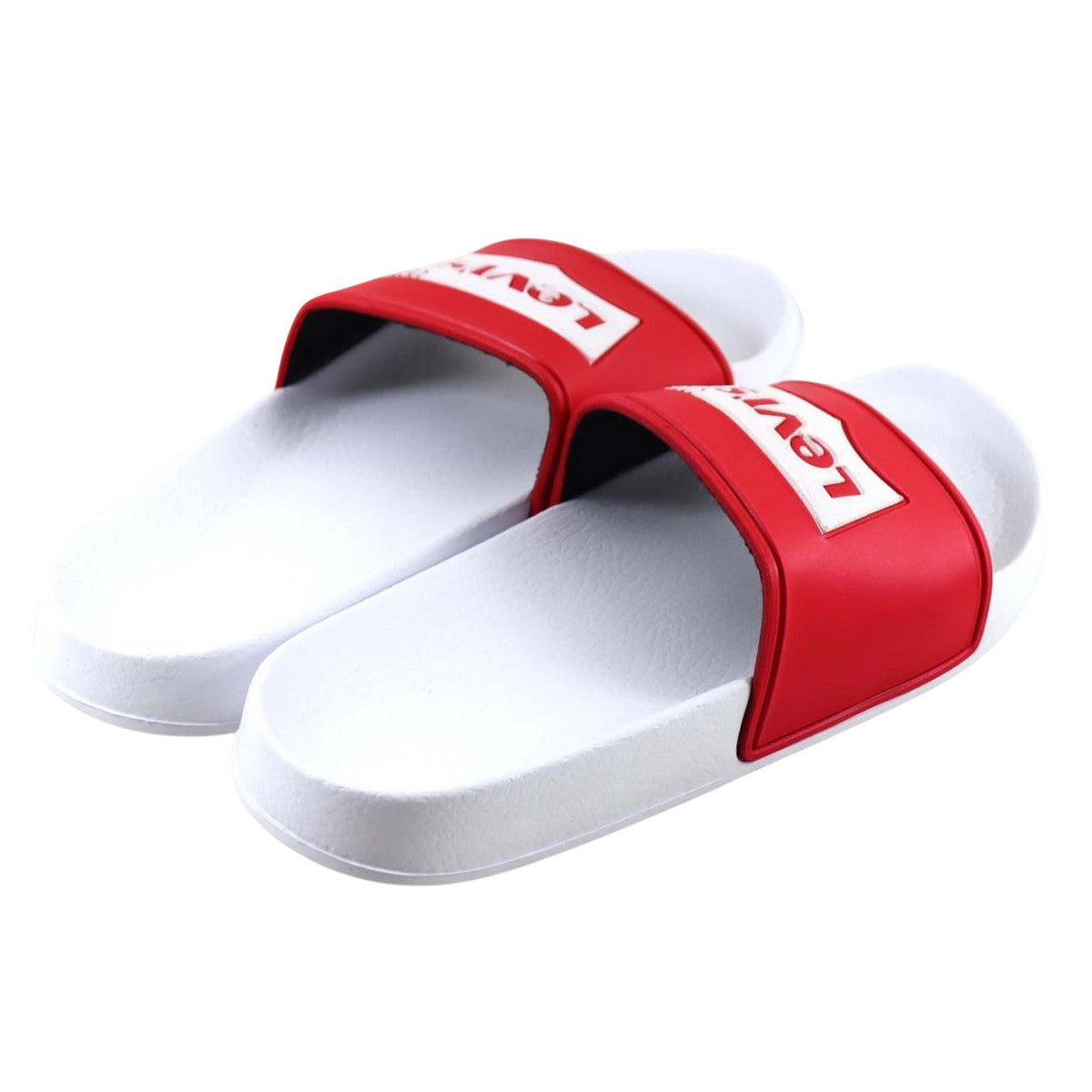 Red-White - Back - Levis Boys Bat Wings Logo Sliders